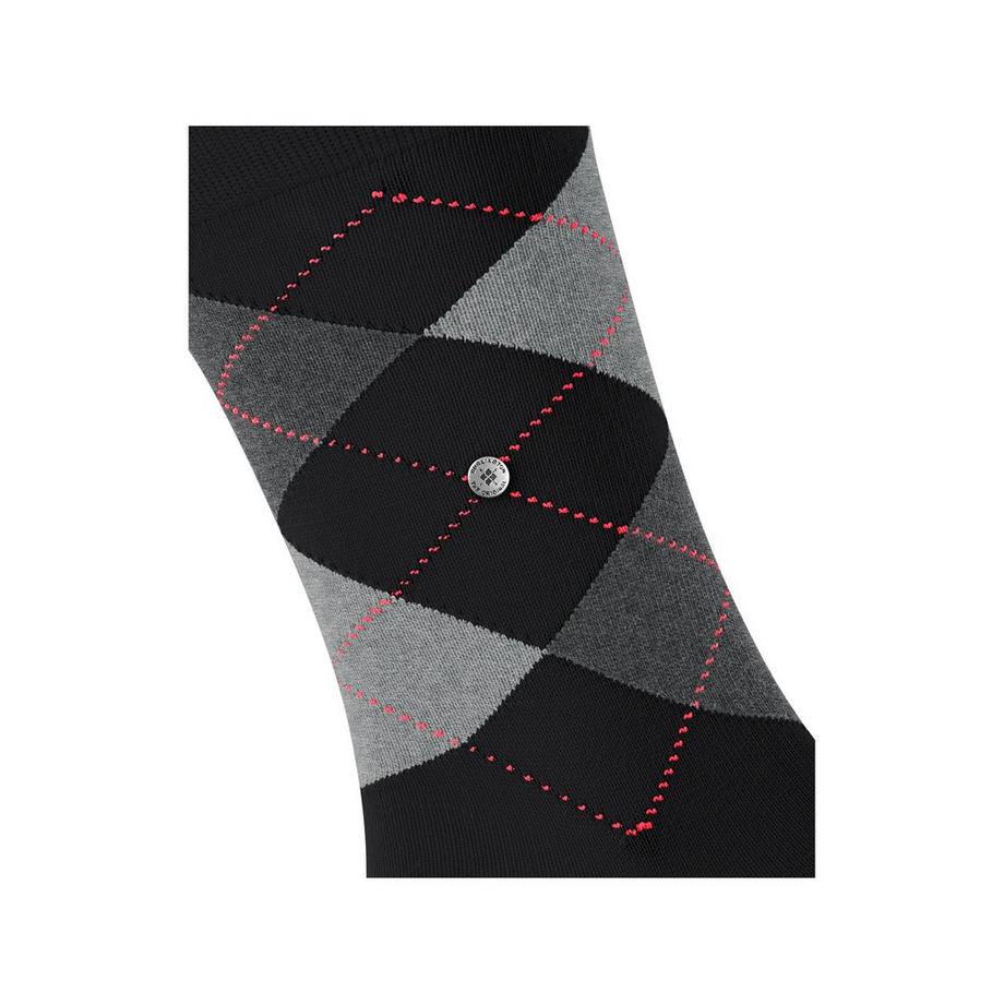 Burlington King Argyle Wadenlange Socken  