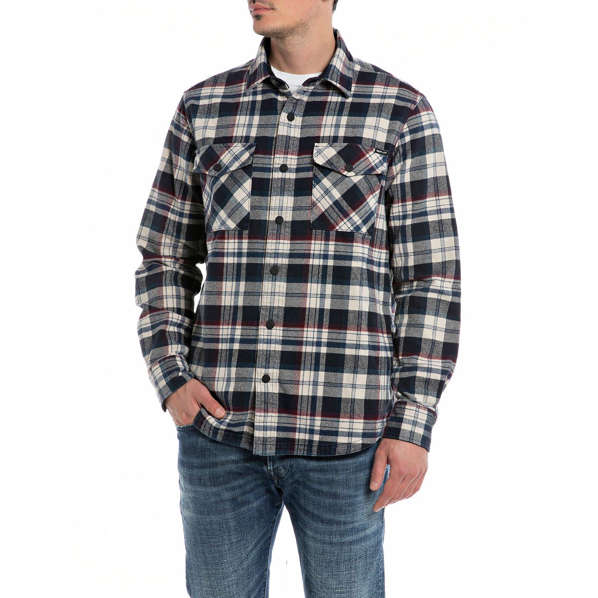 Image of Overshirt Herren Blau L
