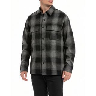 REPLAY Overshirt a Quadri  
