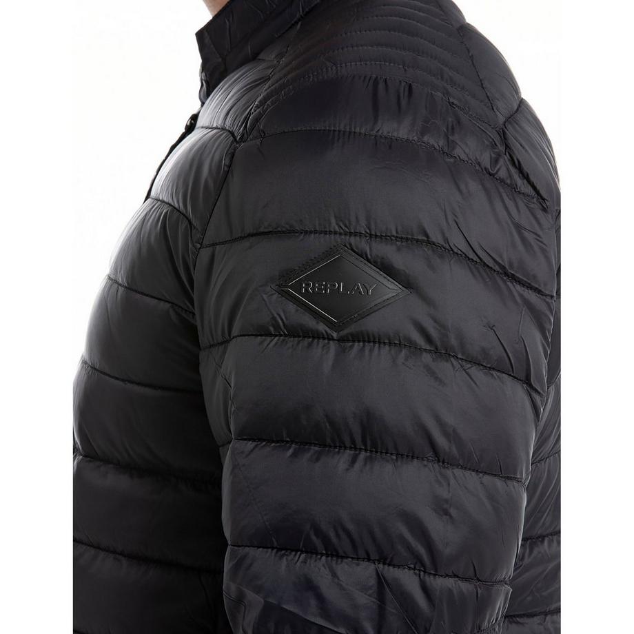 REPLAY Wattierte Bikerjacke Slim Fit  