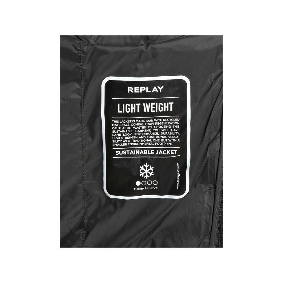 REPLAY Wattierte Bikerjacke Slim Fit  
