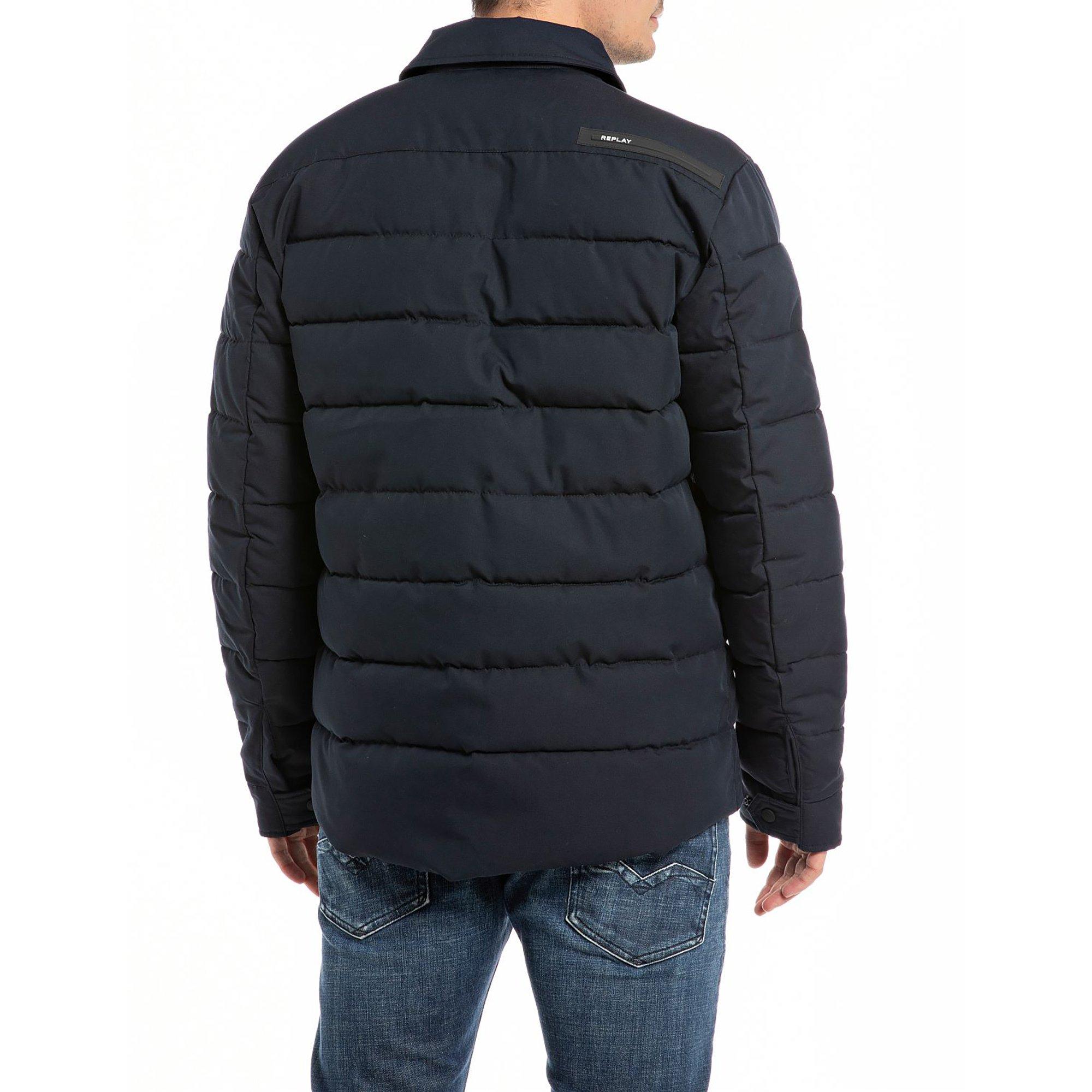 REPLAY Veste matelassée Regular Fit avec col Kent  