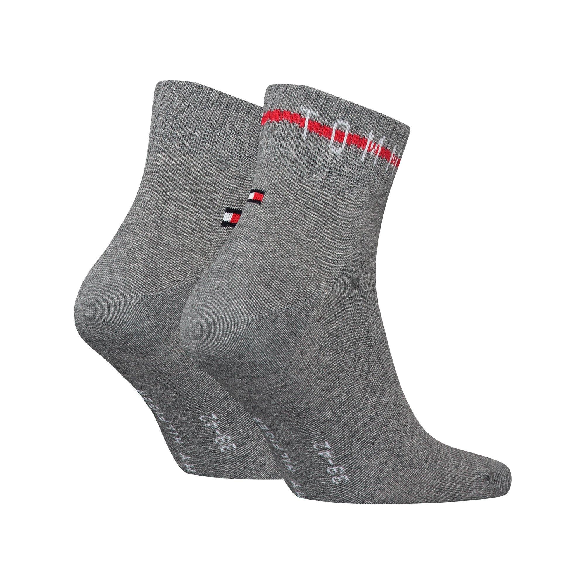 TOMMY HILFIGER TH MEN QUARTER 2P CF2Y Calzini per sneaker, 2-pack 