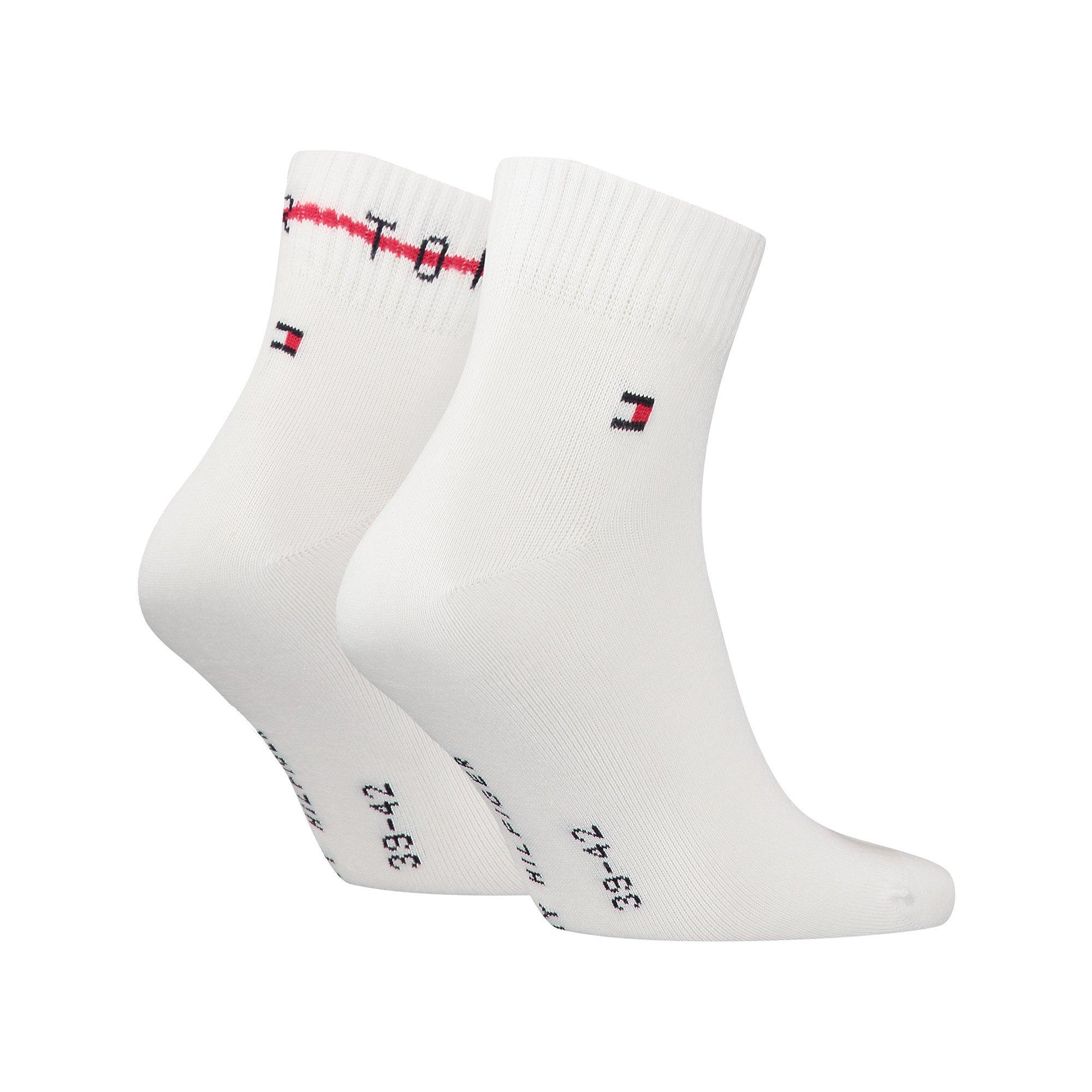 TOMMY HILFIGER TH MEN QUARTER 2P CF2Y Lot de 2 paires de chaussettes sneakers 