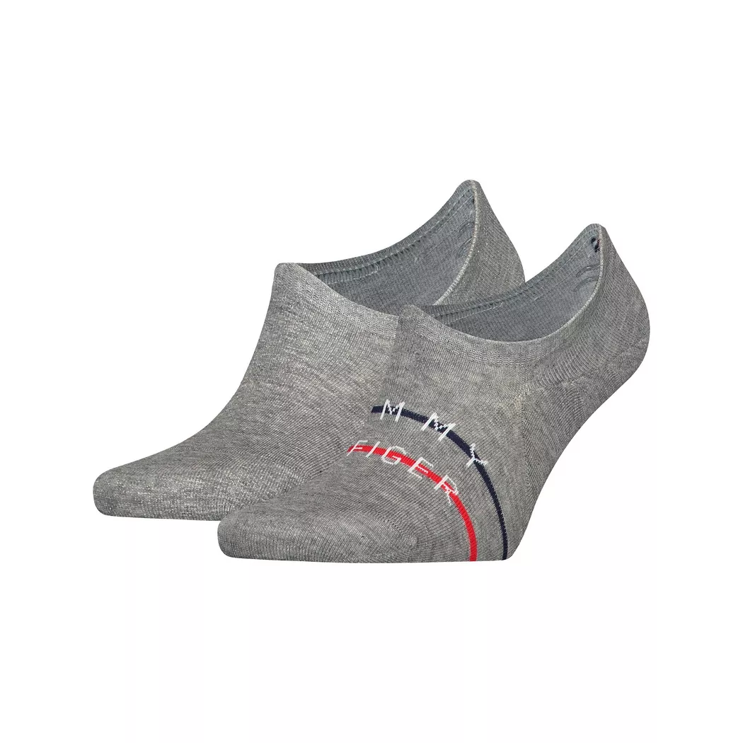 Tommy Hilfiger - Duopack, Füsslinge, für Herren, Grau Melange, Größe 39-42