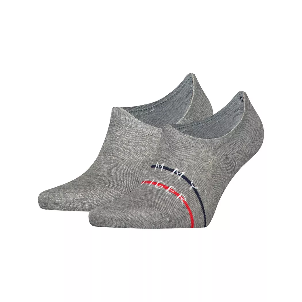 Tommy Hilfiger - Duopack, Füsslinge, für Herren, Grau Melange, Größe 43-46