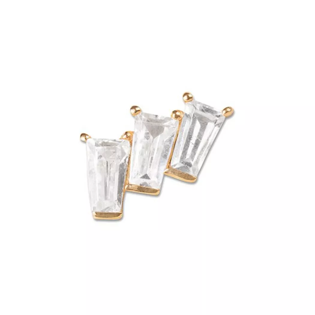 GIAHI - Piercing oreille, 6mm, Or Jaune