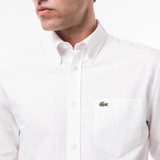 LACOSTE CH1911 Oxford Regular Fit Camicia a Maniche Lunghe  