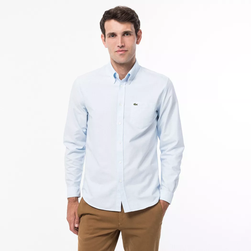 Lacoste Long Sleeve Slim Fit Shirt Light Blue 43
