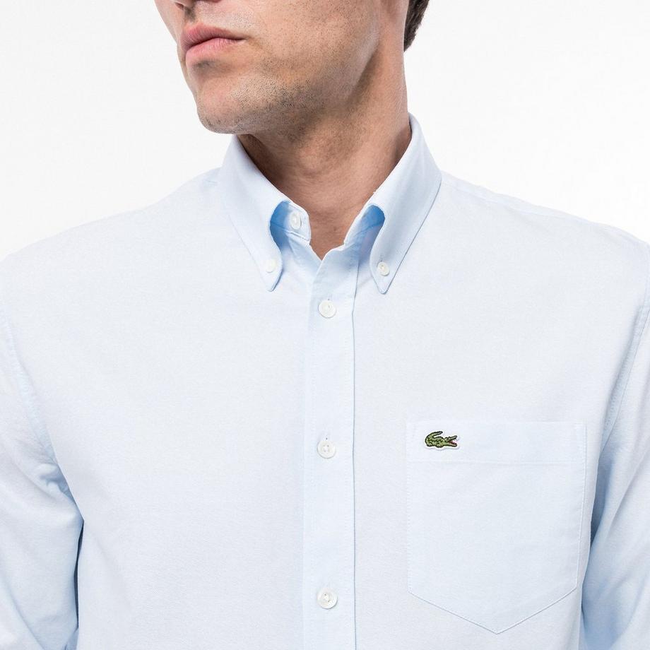 LACOSTE CH1911 Oxford Regular Fit Camicia a Maniche Lunghe  