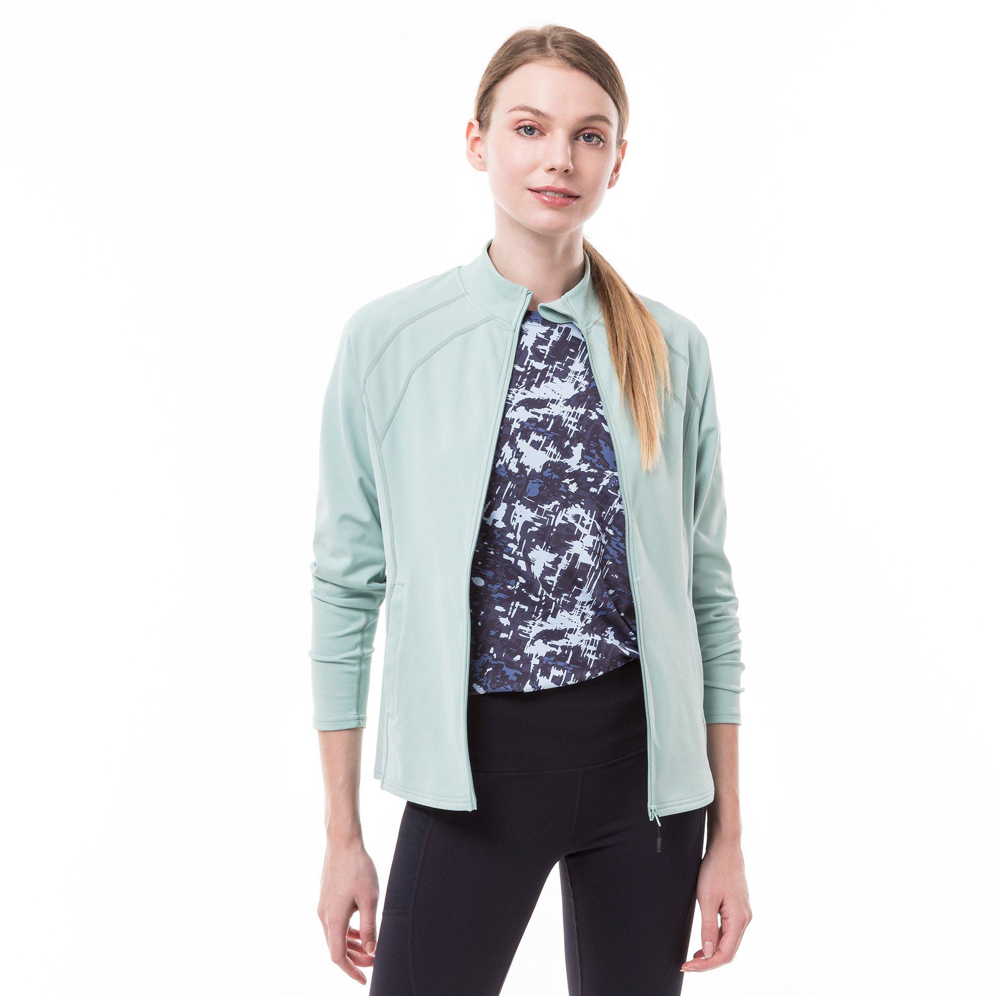 Image of Sweatjacke Damen Pastellgrün L