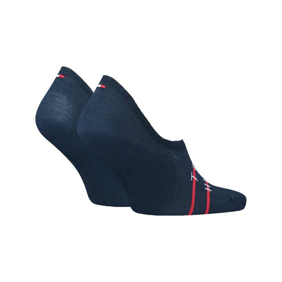 TOMMY HILFIGER TH MEN FOOTIE 2P CF2Y Salvapiedi, 2-pack 