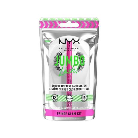 NYX-PROFESSIONAL-MAKEUP  Jumbo Lash! Kit Faux Cils Longue Tenue Fringe Glam 