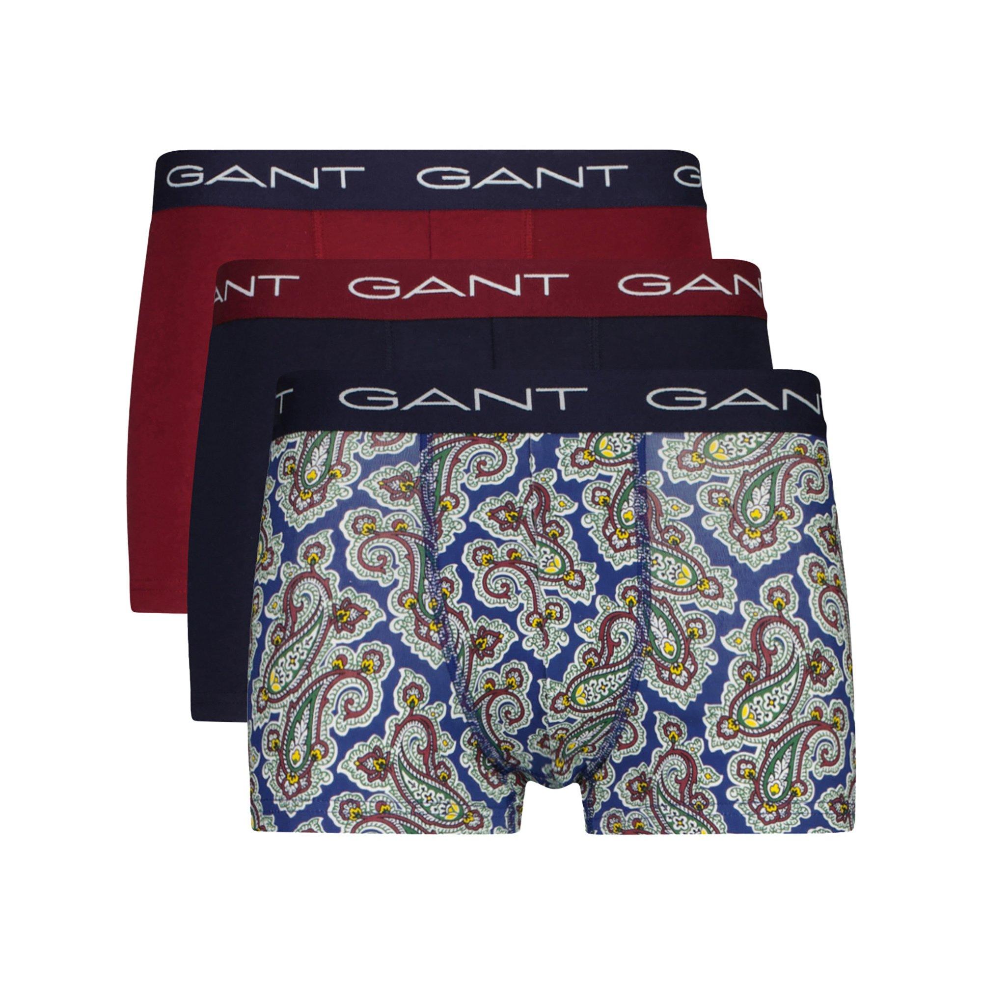 GANT Trunks 3P Paisley Print Lot de 3 boxers 