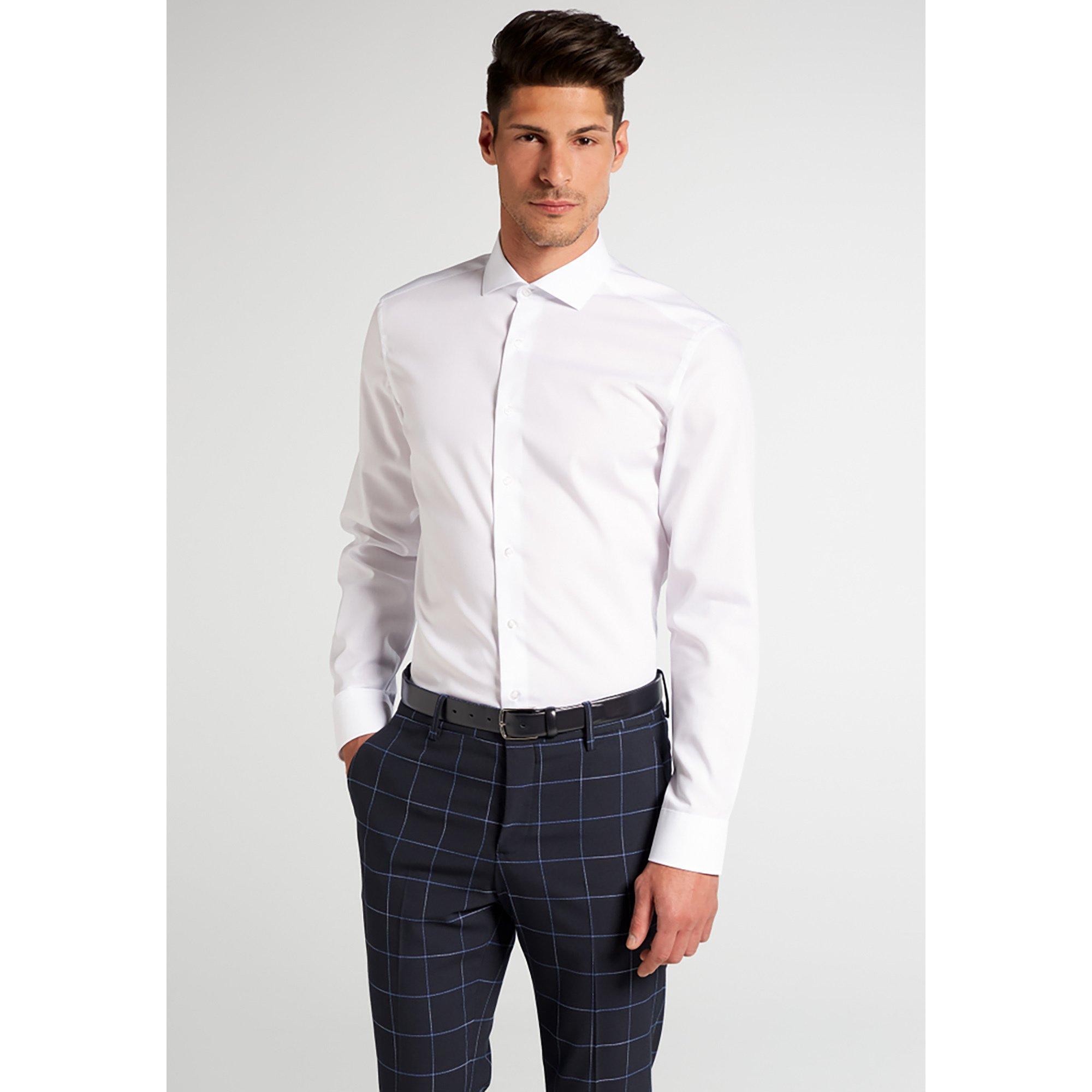 Image of Hemd, Slim Fit, Langarm Herren Weiss 38