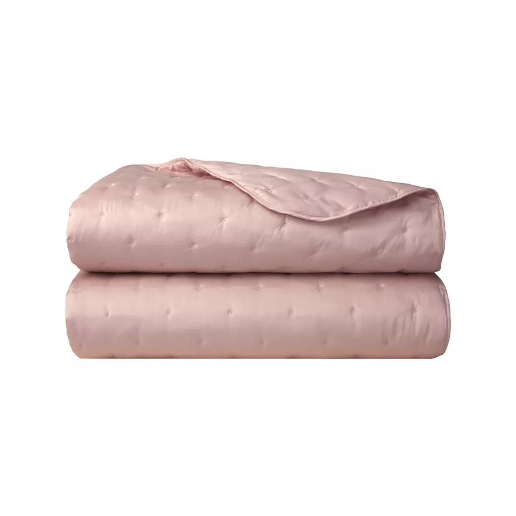 Yves Delorme - Steppdecke, 285X250CM, Rosa