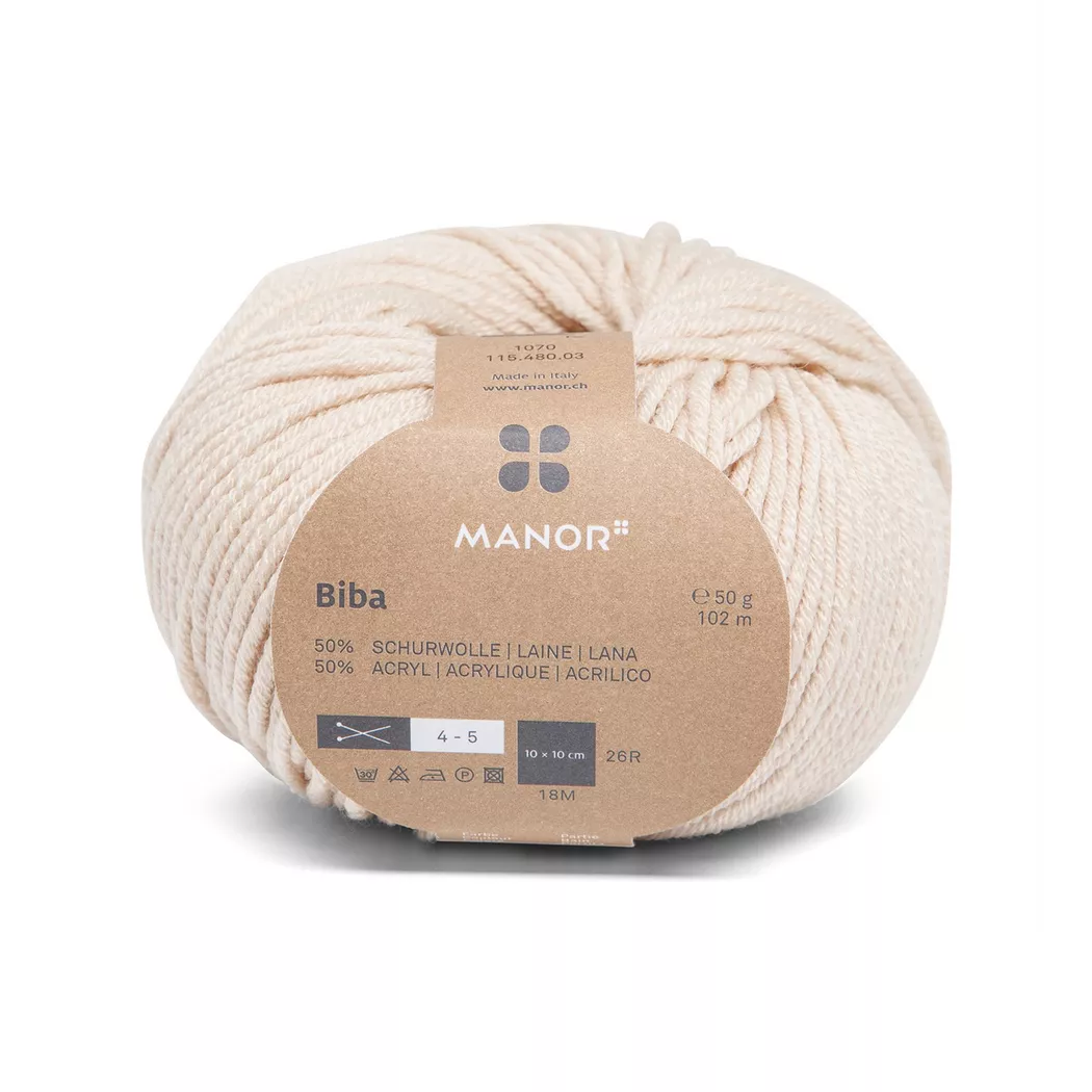 Manor Home - Filato per maglieria, 50GCA102M, Beige