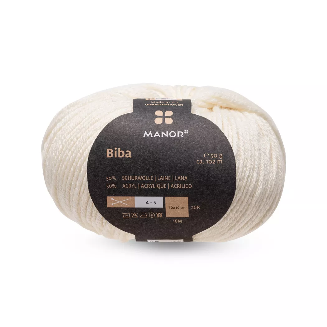 Manor Home - Filato per maglieria, 50GCA102M, Bianco