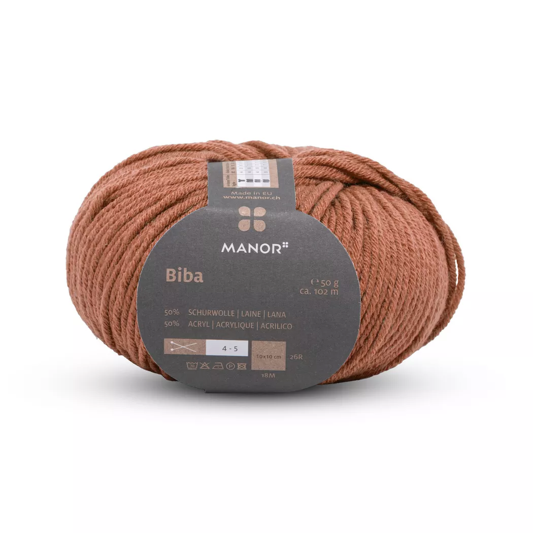Manor Home - Filato per maglieria, 50GCA102M, Hellbraun