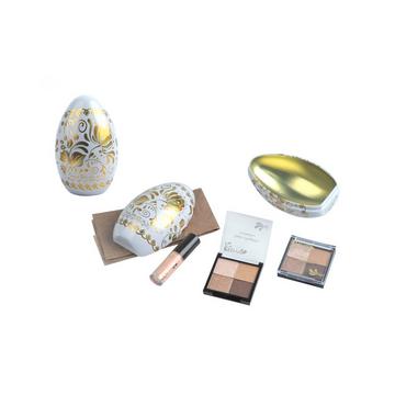 Metal Egg Box with Makeup 