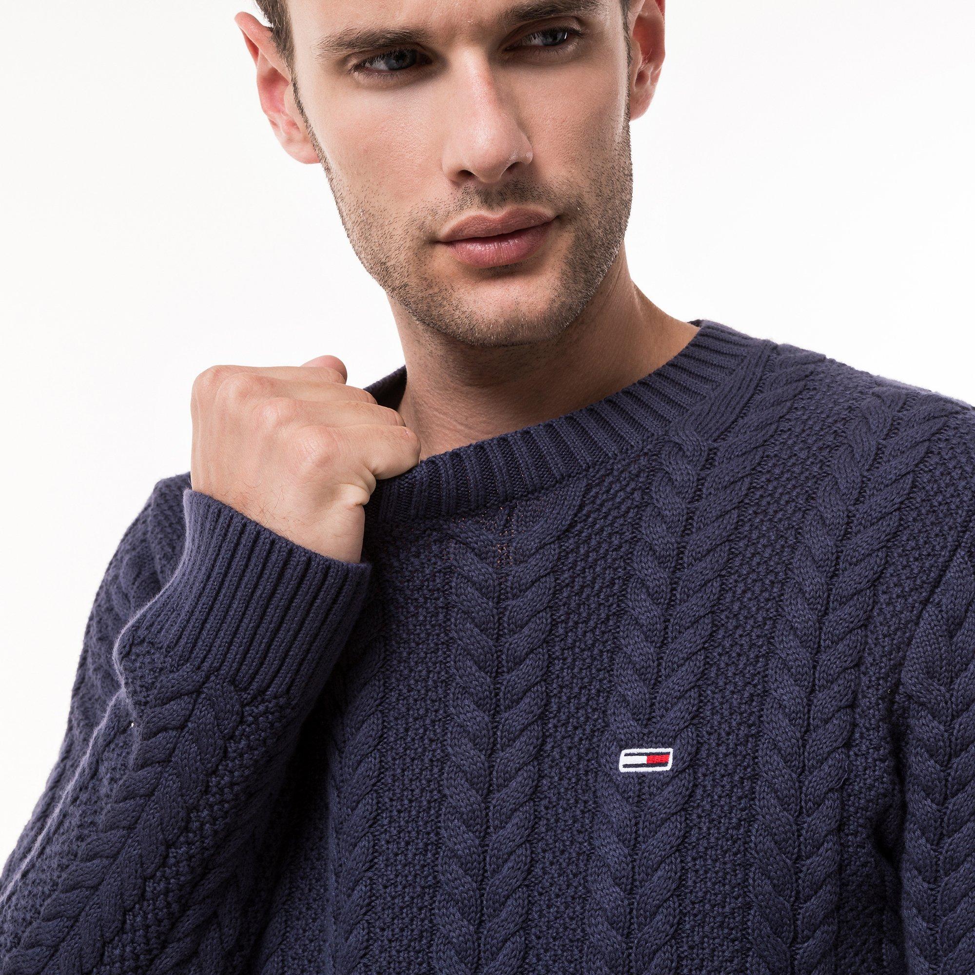 TOMMY JEANS TJM REGULAR CABLE SWEATER Sweatshirt 