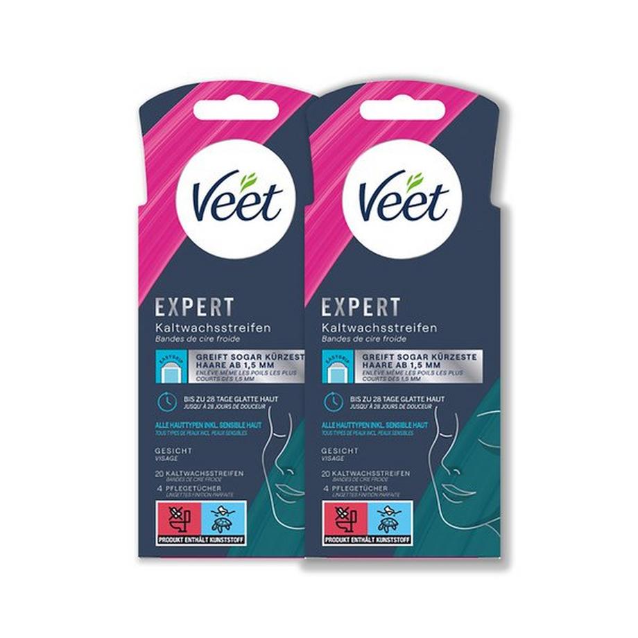 Veet Exp K-wachsstreifen Face Duo Expert Kaltwachsstreifen Gesicht Duo 