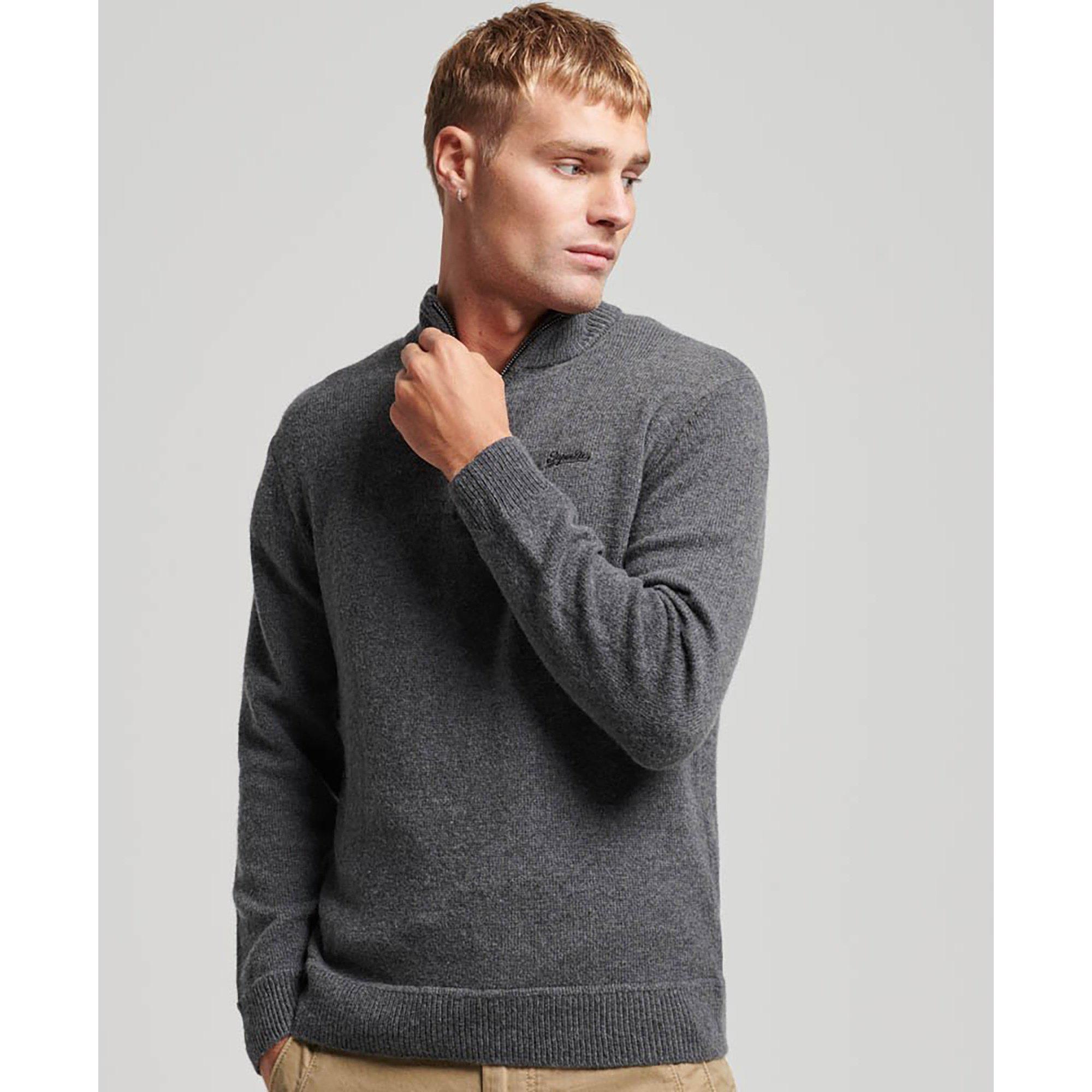 Superdry ESSENTIAL EMB KNIT HENLEY Pullover 