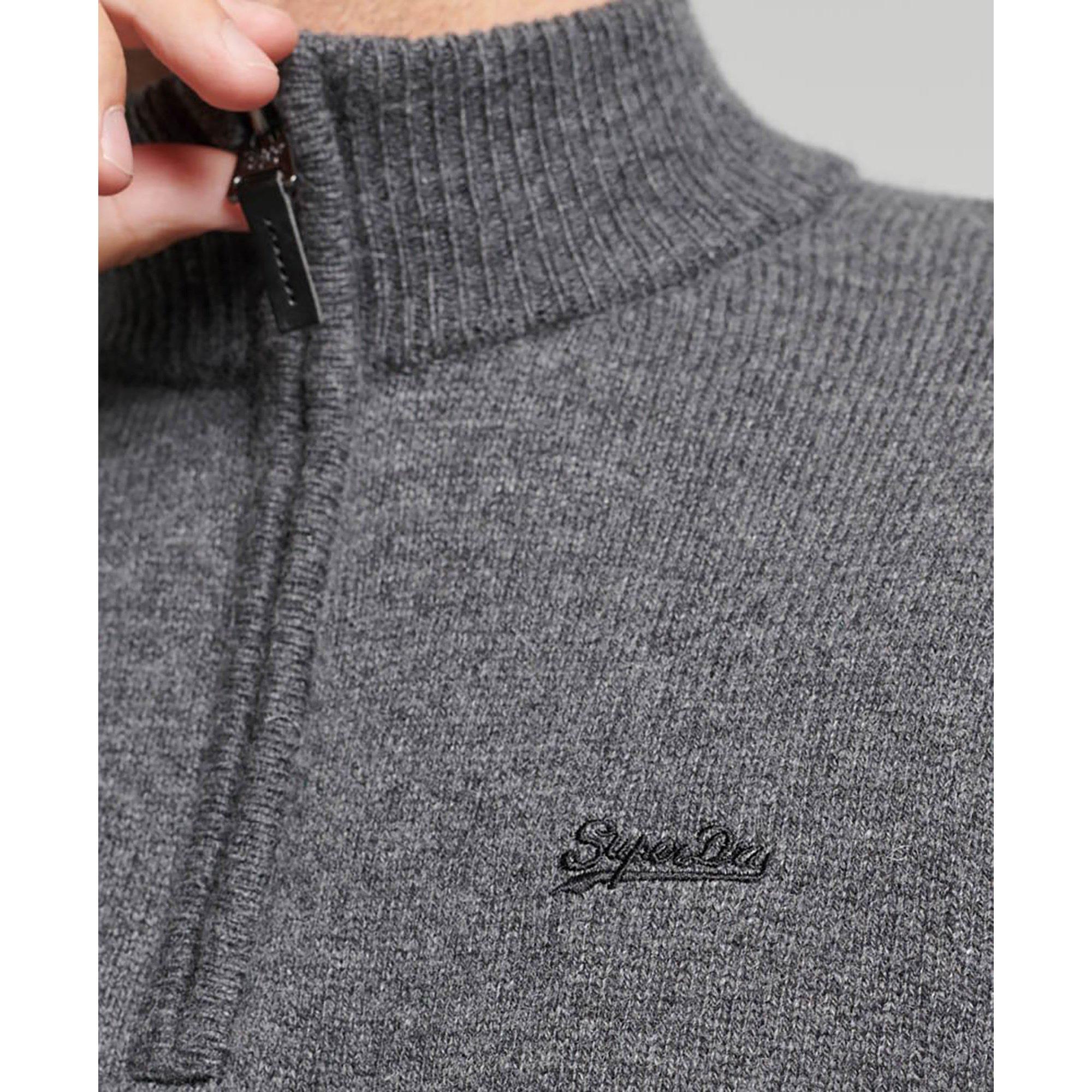 Superdry ESSENTIAL EMB KNIT HENLEY Pullover 