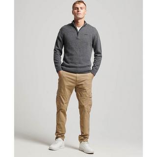 Superdry ESSENTIAL EMB KNIT HENLEY Pullover 