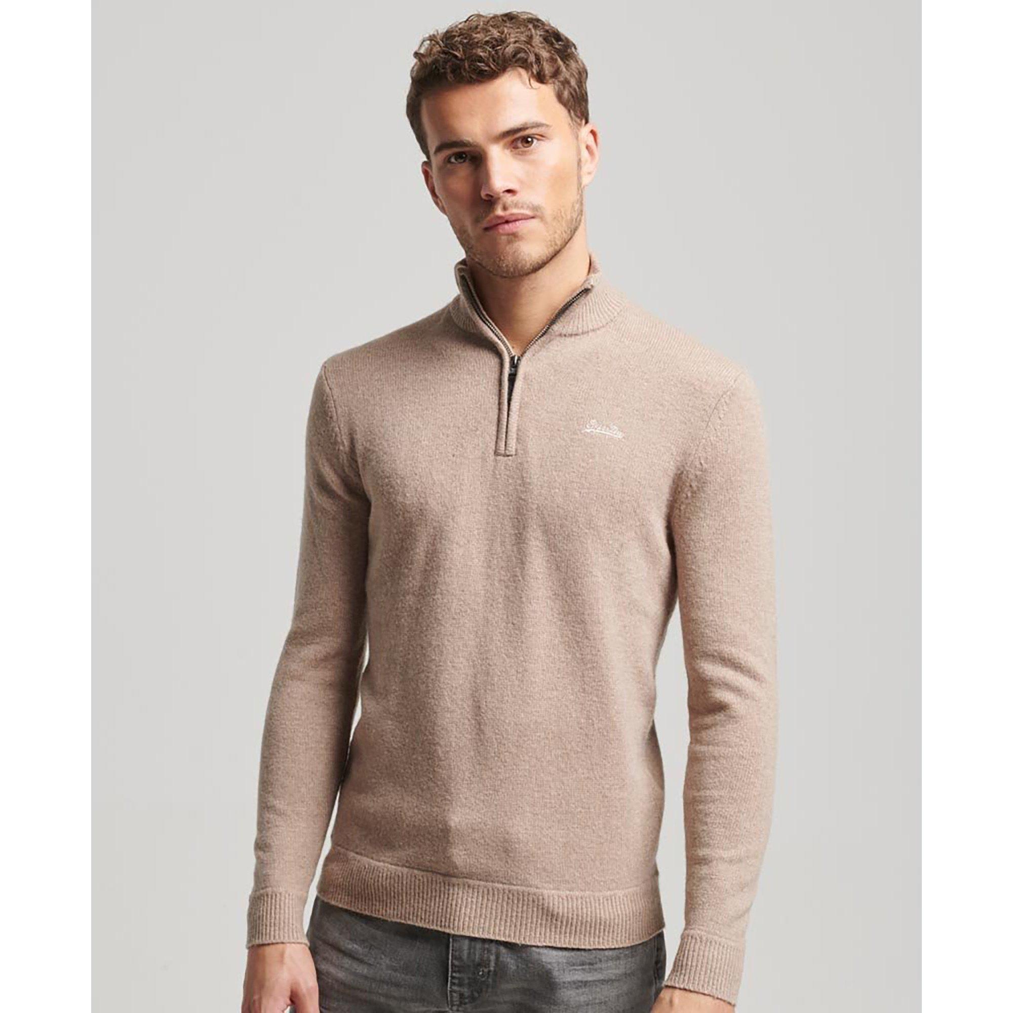 Superdry ESSENTIAL EMB KNIT HENLEY Pullover 