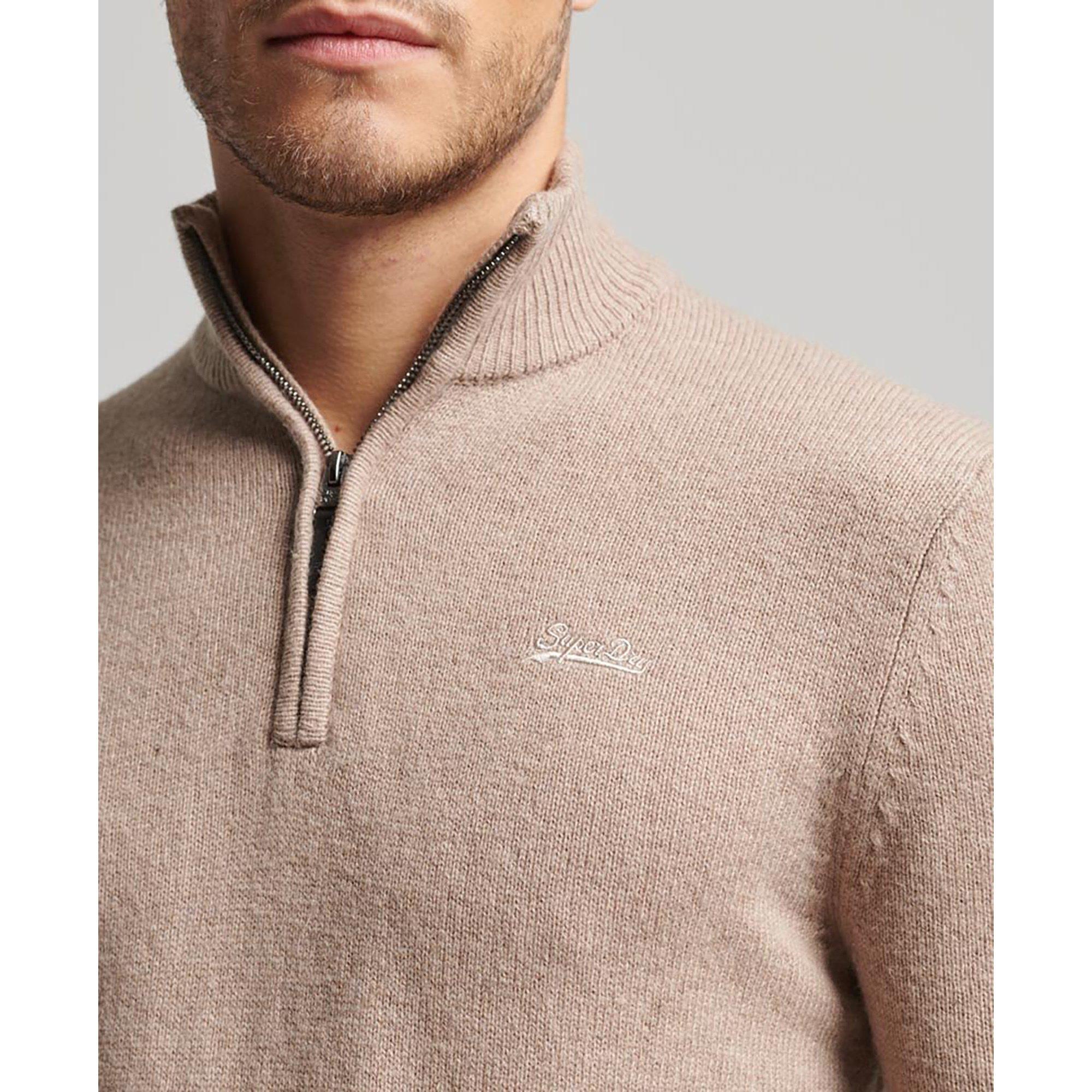 Superdry ESSENTIAL EMB KNIT HENLEY Pullover 