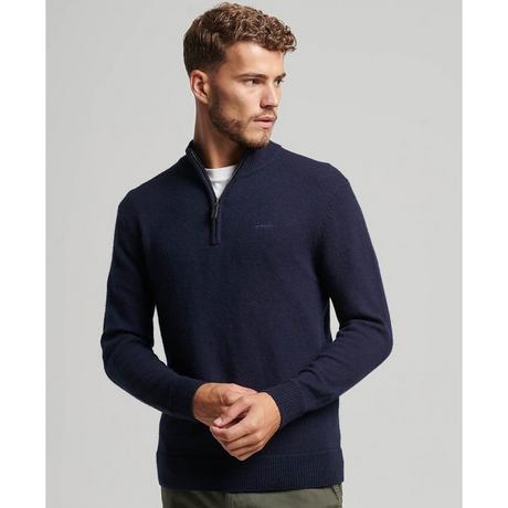 Superdry ESSENTIAL EMB KNIT HENLEY Pullover 