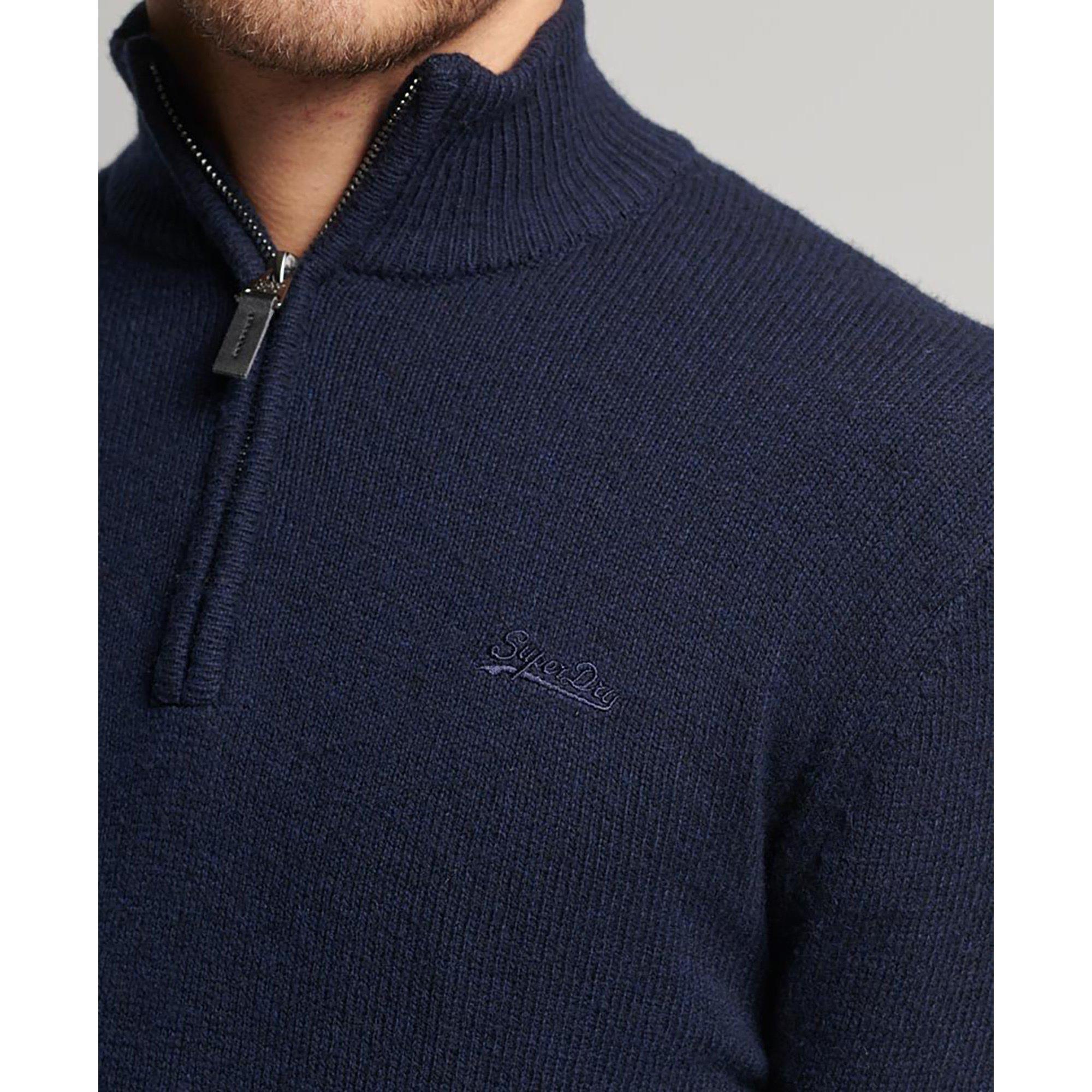 Superdry ESSENTIAL EMB KNIT HENLEY Pullover 