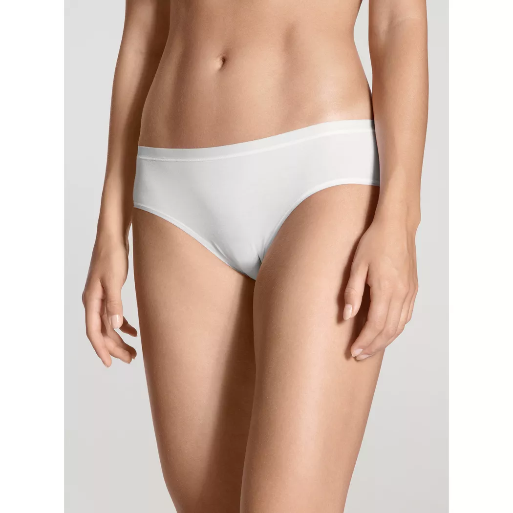 Slip CALIDA "Slip Natural Skin Midi Slip 1er Pack", Damen, Gr. 44-46, weiß, Obermaterial: 83% Modal CMD. 17% Elasthan EL., Unterhosen Slip 4