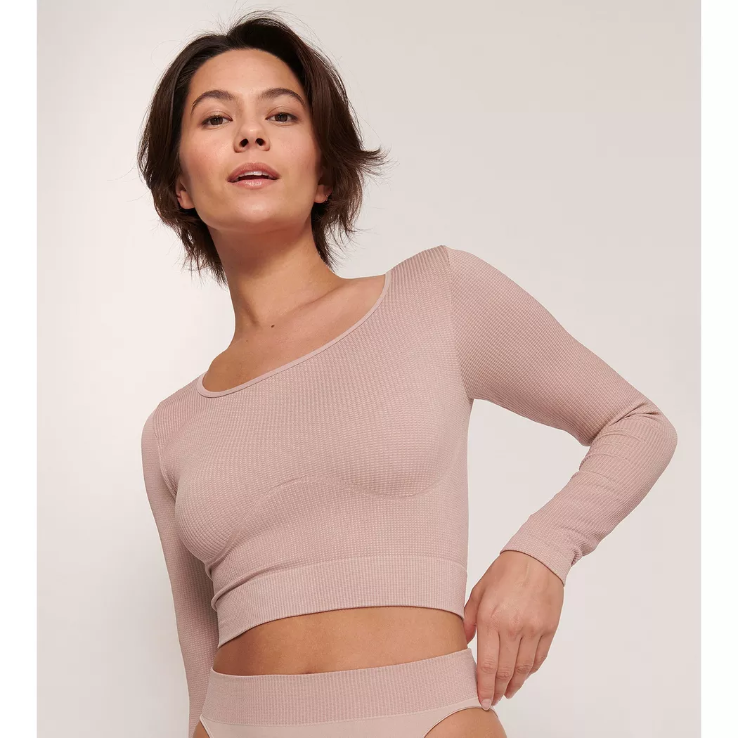 Sloggi - Cropped Top, für Damen, Dusty Rose, Größe XS