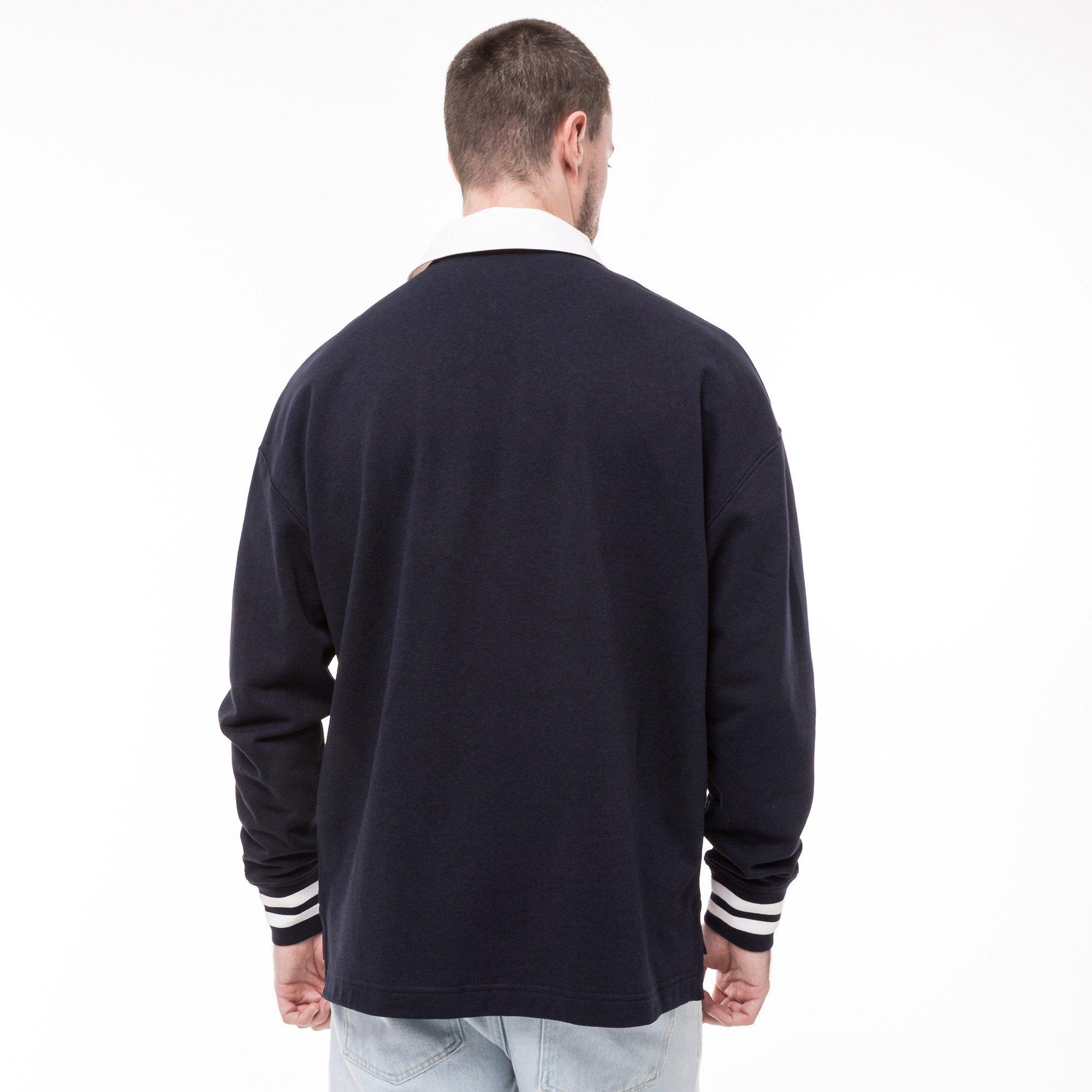 TOMMY HILFIGER PREP RUGBY Gestreiftes Polokragen Sweatshirt  
