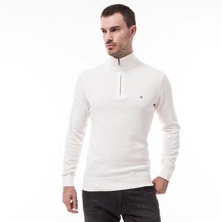 TOMMY HILFIGER PIMA ORG CTN CASHMERE ZIP MOCK Cashmere Pullover 