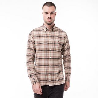 TOMMY HILFIGER Brushed Tommy Tartan Small Langarmhemd  