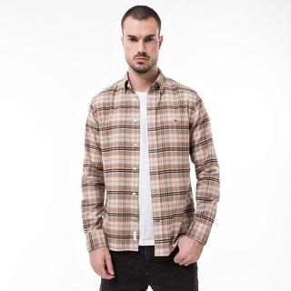 TOMMY HILFIGER Brushed Tommy Tartan Small Langarmhemd  