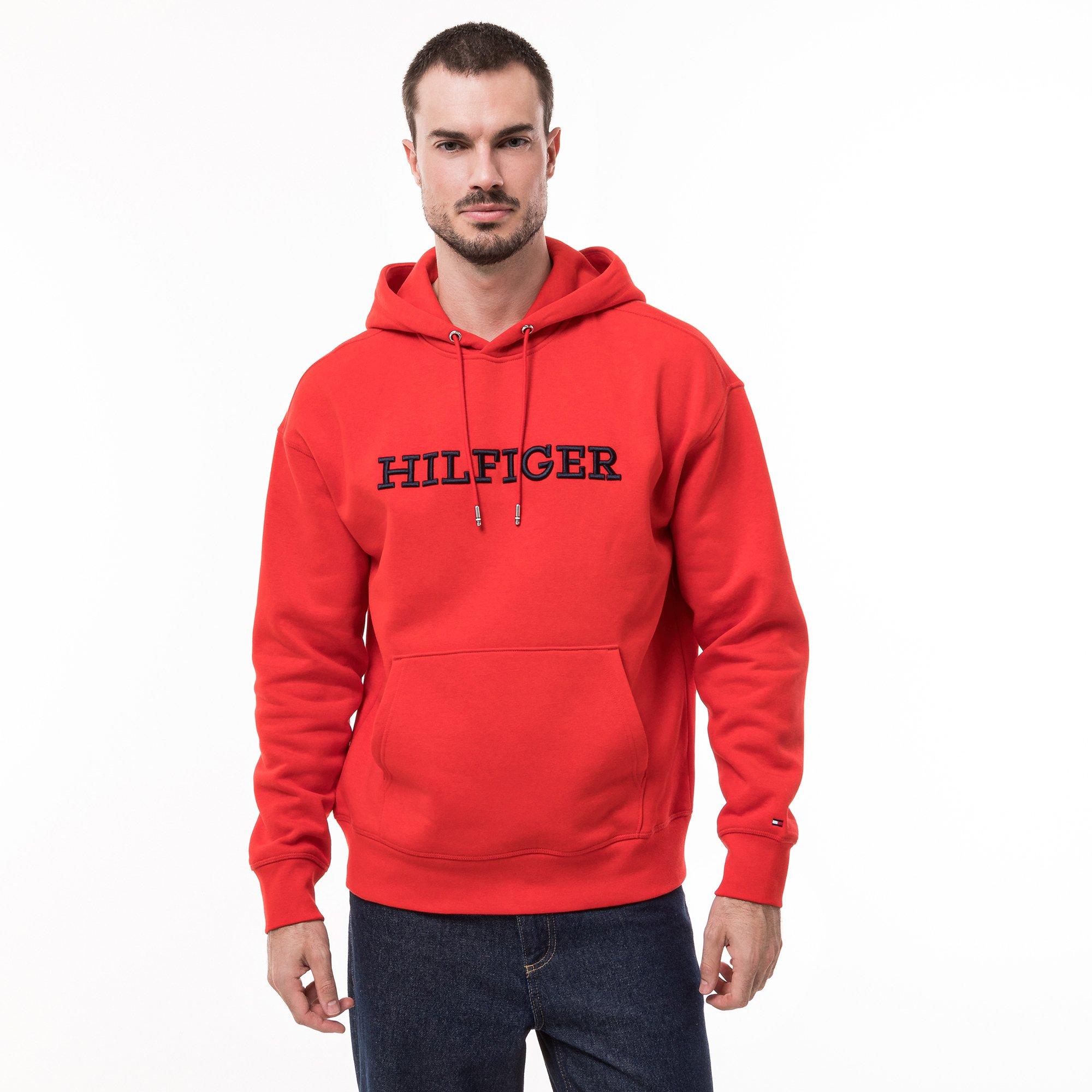 TOMMY HILFIGER MONOTYPE EMBRO HOODIE Felpa 