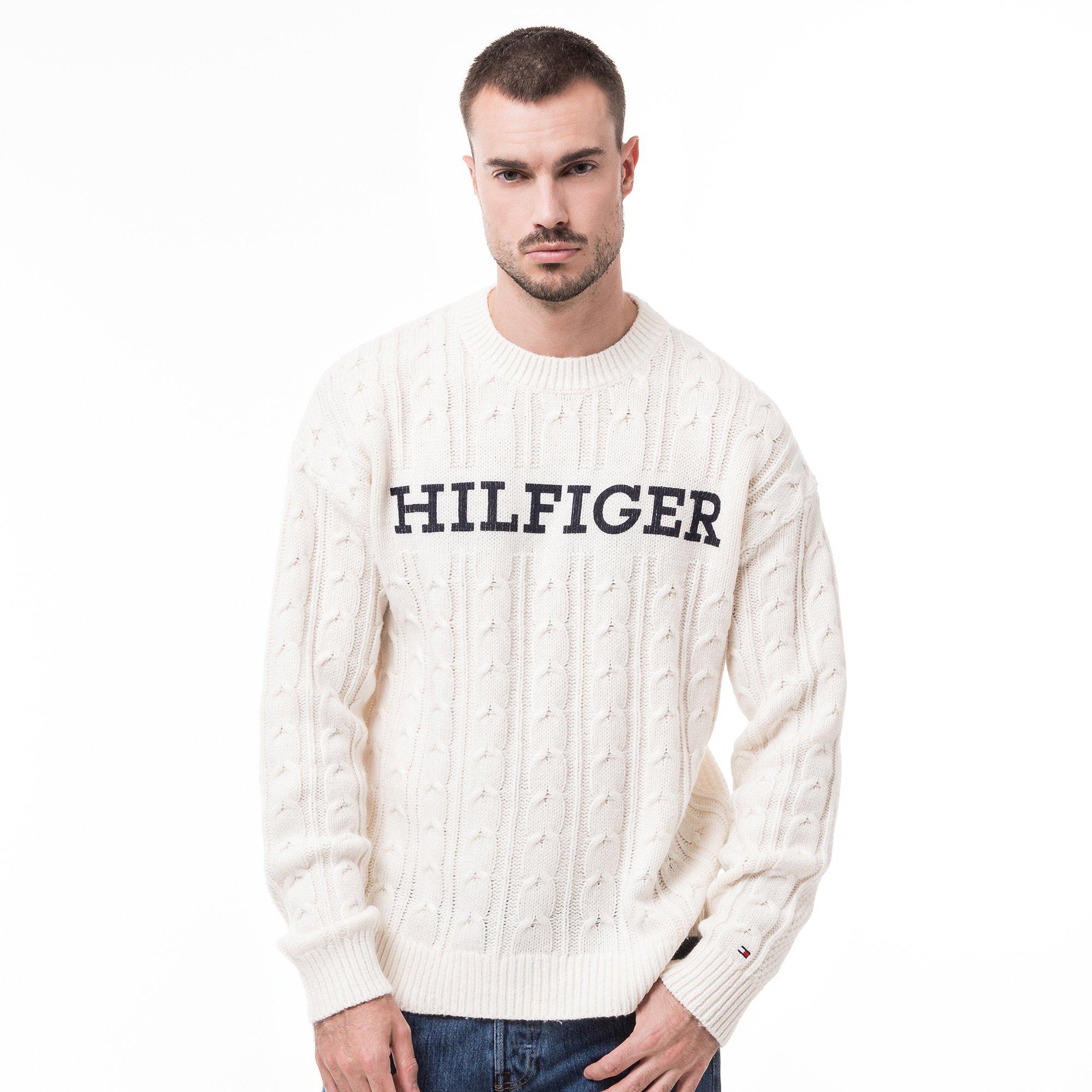 TOMMY HILFIGER CABLE MONOTYPE CREW NECK Pullover 