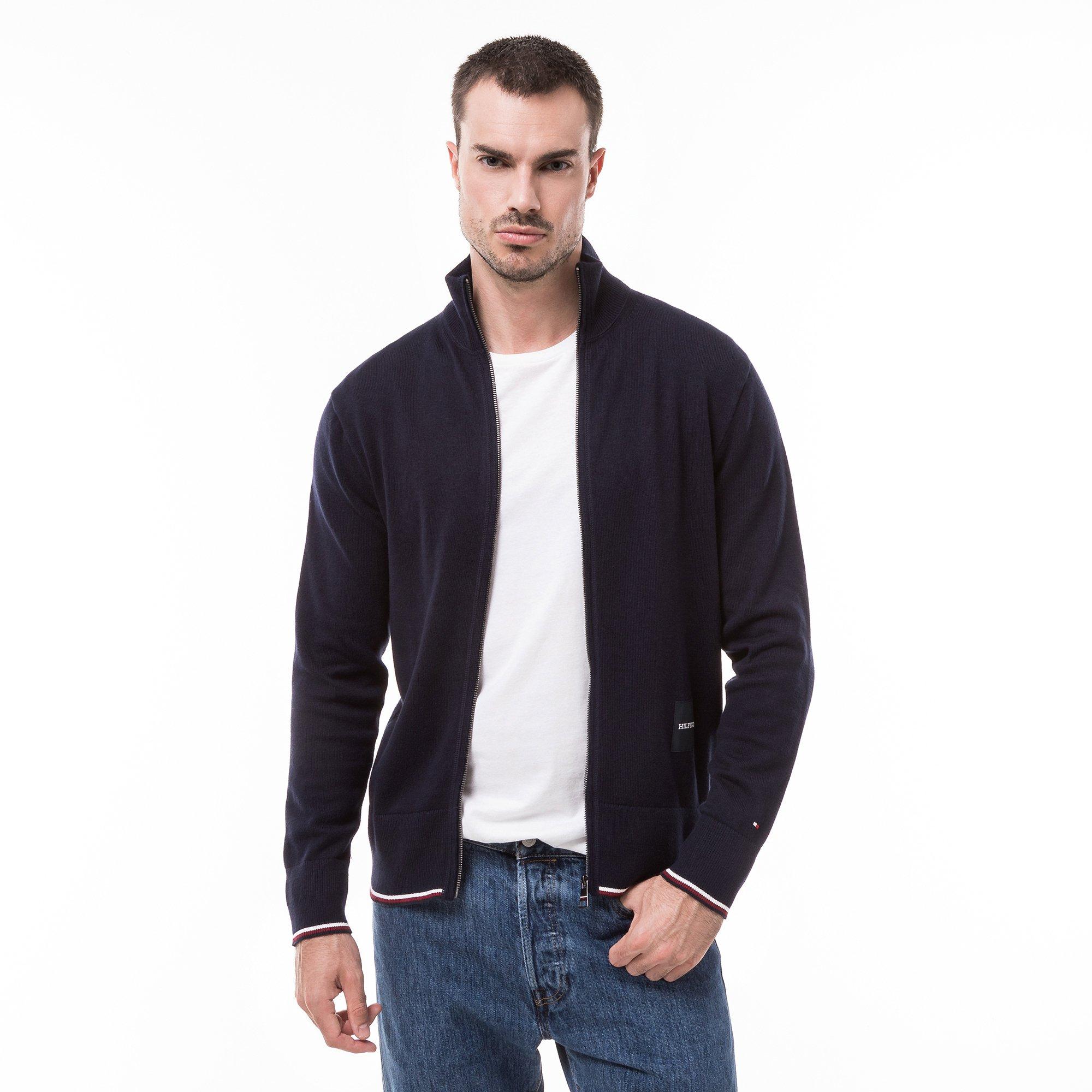 TOMMY HILFIGER MONOTYPE GS TIPPED ZIP THROUGH Pullover 