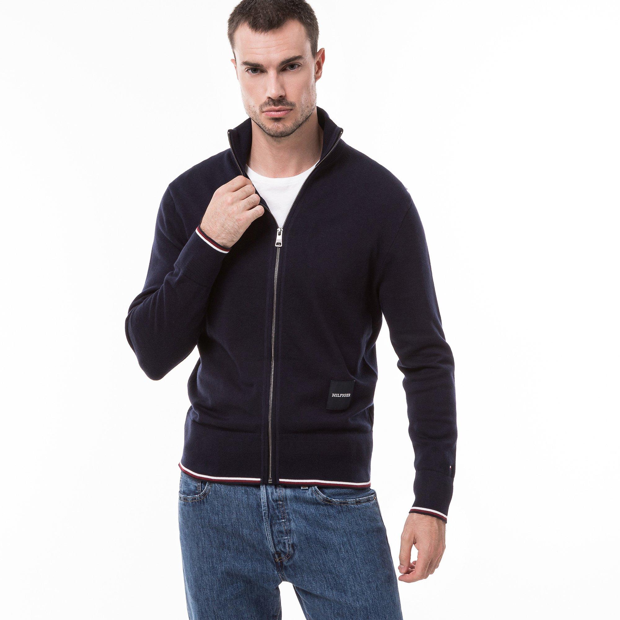 TOMMY HILFIGER MONOTYPE GS TIPPED ZIP THROUGH Pullover 