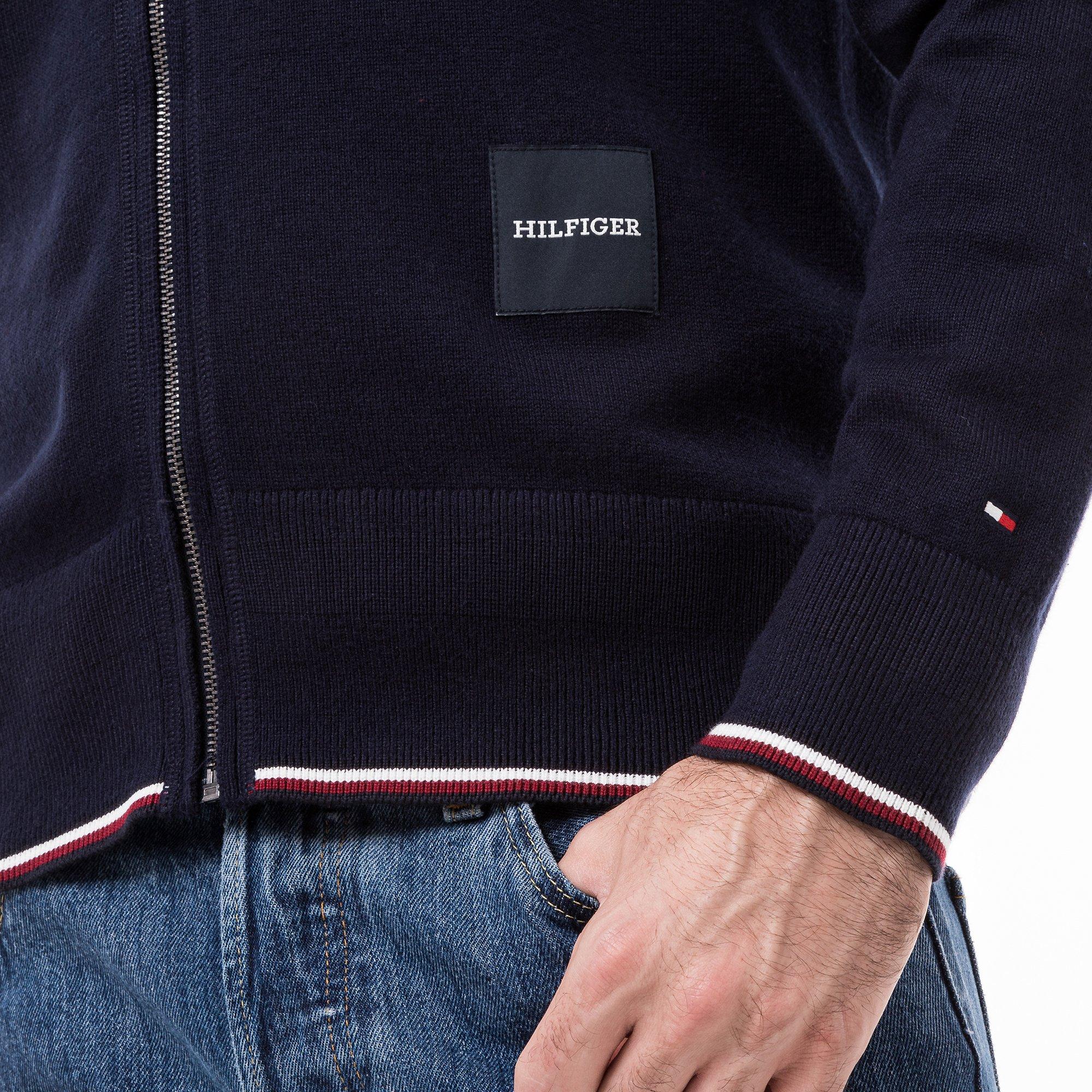 TOMMY HILFIGER MONOTYPE GS TIPPED ZIP THROUGH Pullover 