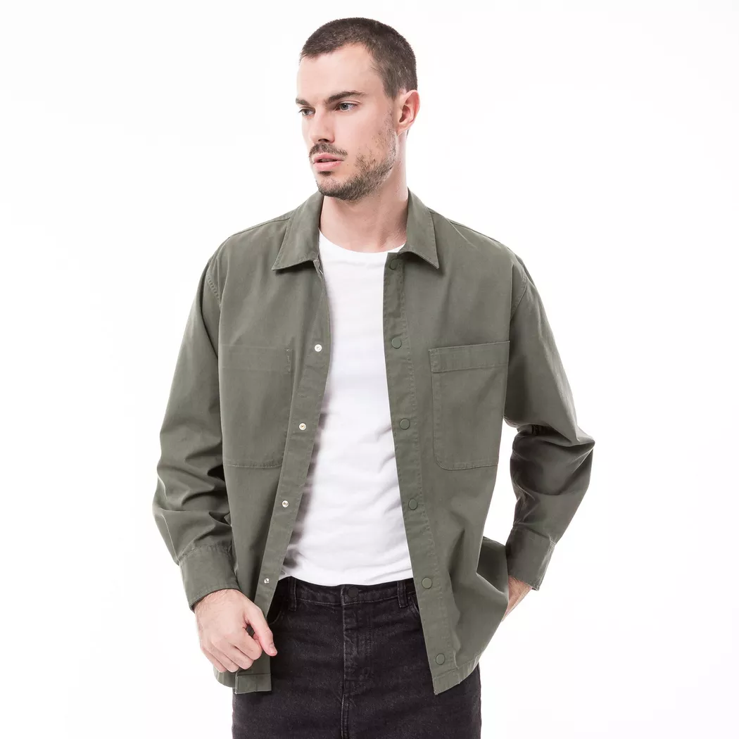 Calvin Klein Jeans - Hemd, langarm, für Herren, Olivegrün, Größe XL