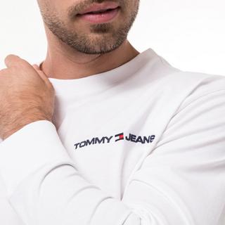 TOMMY JEANS TJM CLSC LINEAR CHEST L/S TEE T-shirt, maniche lunghe 