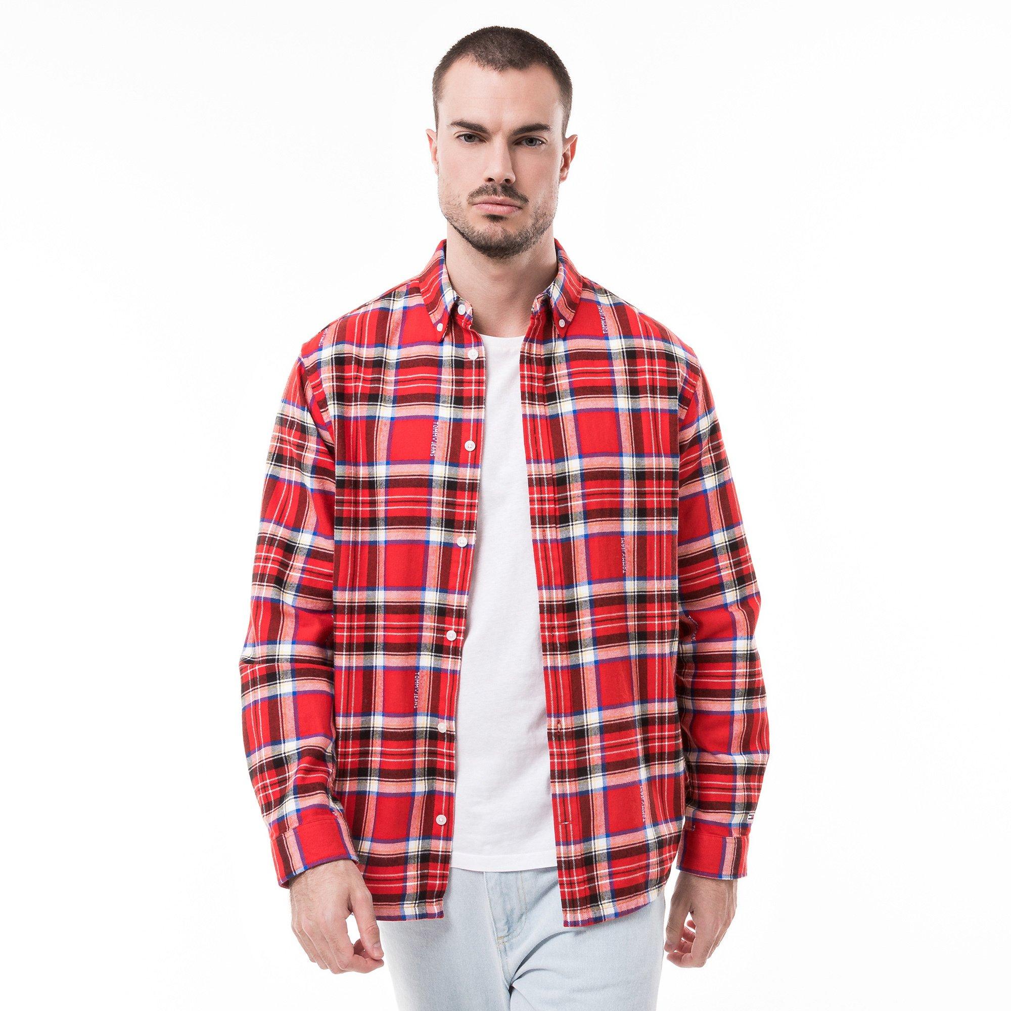 TOMMY JEANS TJM RLX TOMMY CHECK SHIRT Camicia a maniche lunghe 