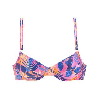LASCANA Top bikini con ferretto fantasia floreale  