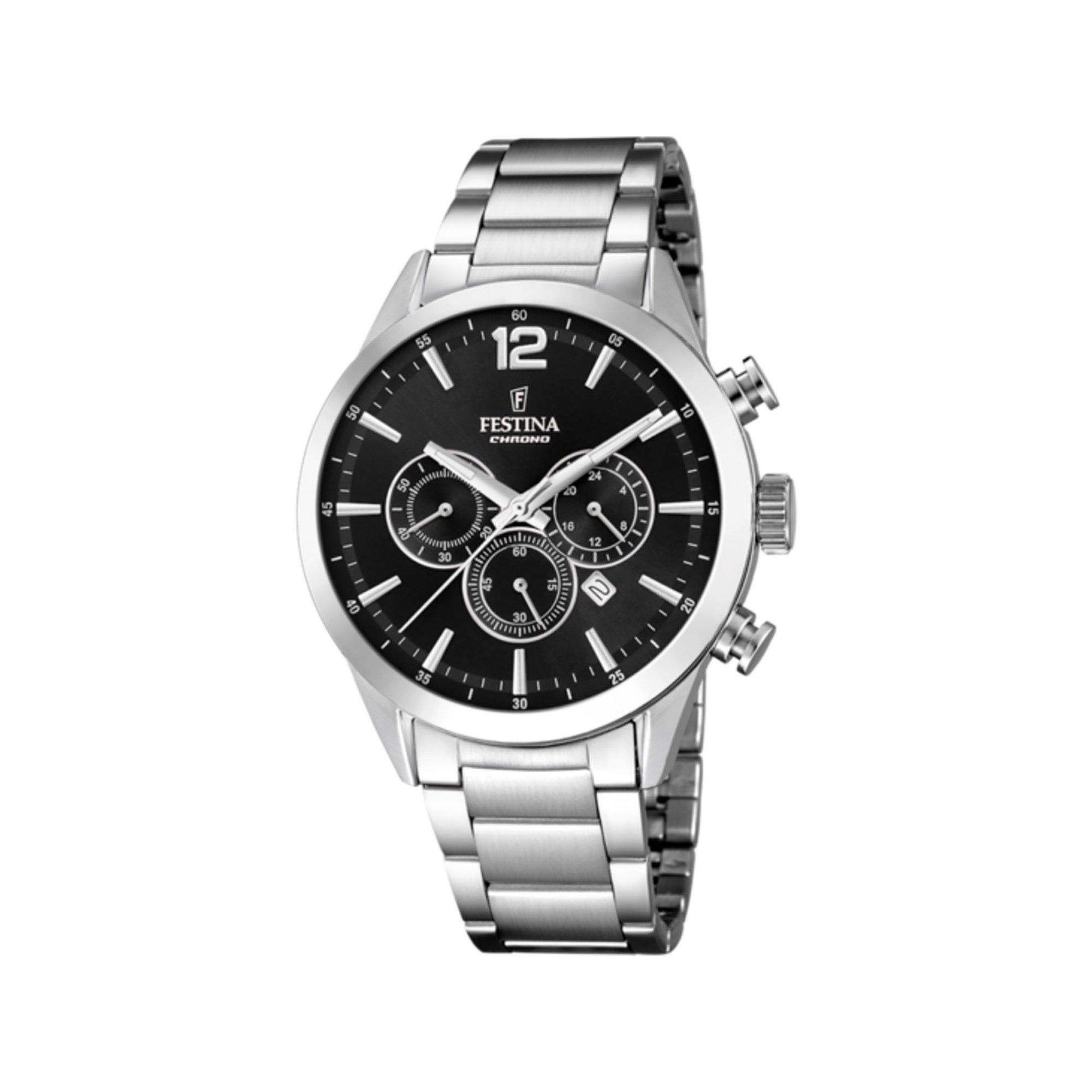 Image of Chronograph Uhr Damen Silber 37mm