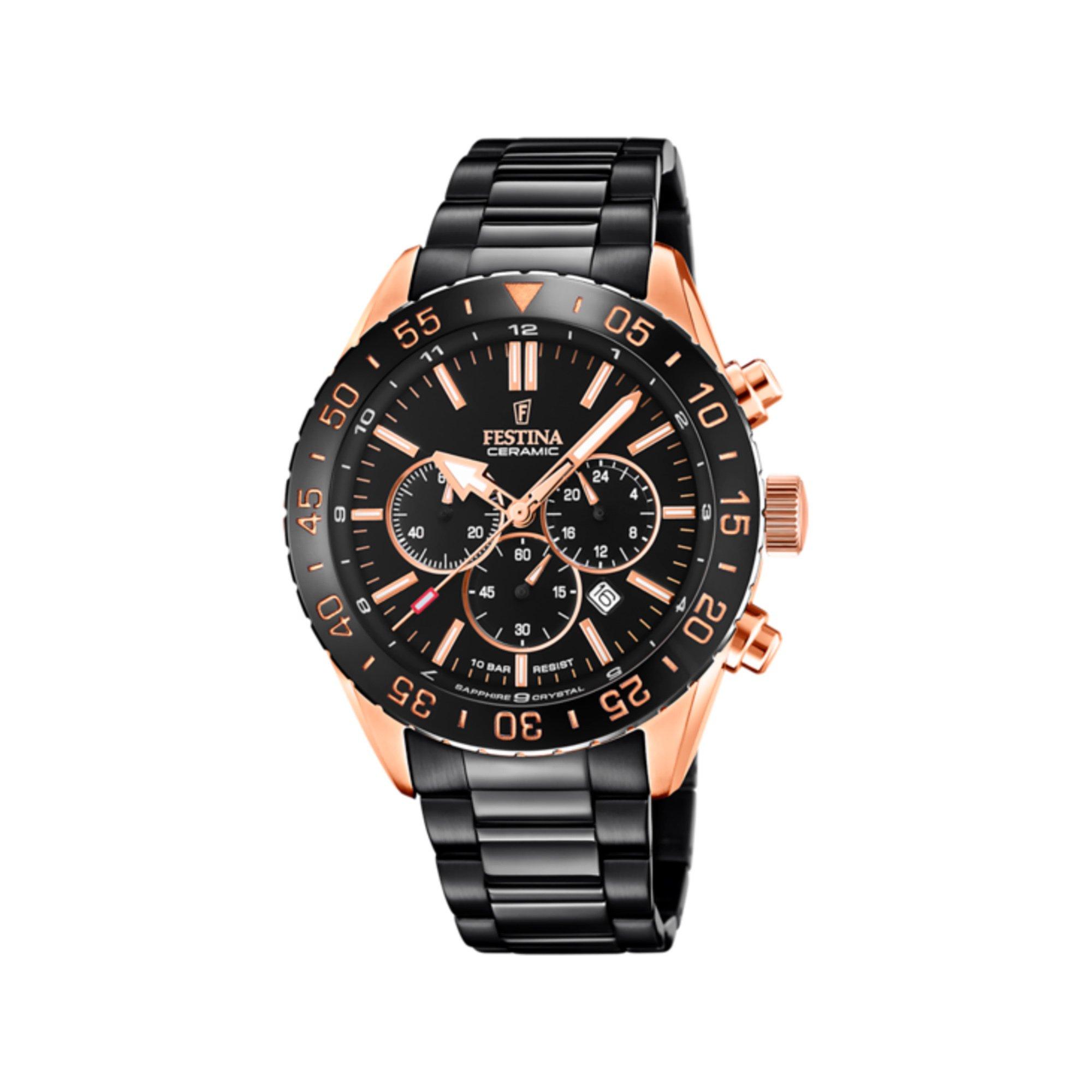 Image of Chronograph Uhr Damen Black 34mm